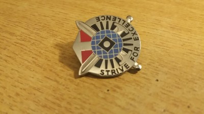 QW9 N 37 - insigna - militar - Lupta pentru excelenta foto