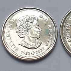 Set 3 monede 5, 10, 25 cents 2023 Canada ,Transition- Elizabeth II last coins