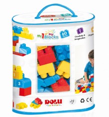 Set cuburi Jumbo pentru constructii-60 piese, DOLU foto
