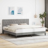 vidaXL Cadru de pat cu headboard Gri deschis 180 x 200 cm Catifea 42027679