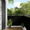 vidaXL Paravan de balcon, negru, 90x1000 cm, 100% poliester oxford