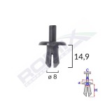 Clips Fixare Pentru Audi, Mercedes, Opel 8X14.9Mm Negru - Set 10 Buc 134423 C70310-RMX