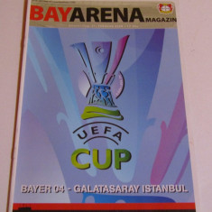 Program meci fotbal BAYER 04 LEVERKUSEN-GALATASARAY(UEFA CUP 21.02.2008)