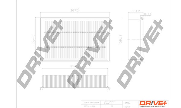 Dr!ve+ DP1110.10.0122 Filtru aer