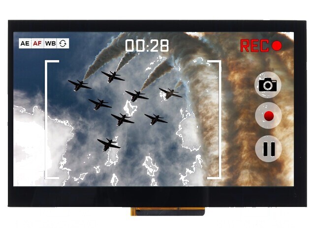 Afișaj TFT 7 inch LED 800x480 RGB