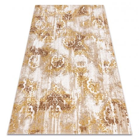 Covor acril VALS 0W9985 H02 58 Flori ornament bej / cupru , 160x230 cm
