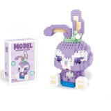 Set De Constructie Little Purple Rabbit Innovium&trade;, Kit Premium Cu 452 Piese, Model Realist De Iepuras, Material ABS, 16.5 &times; 4.5 &times; 11.5 CM, 100 G
