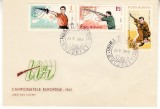 C12 - FDC Romania - Campionatele Europene tir Bucuresti nedantelate LP608 - 1965, Romania de la 1950, Sport
