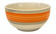 Bol ceramica, 14cm, cu dunga orange, Keramik, 0121124, foto