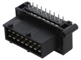 Conector Auto JPT Tată Soclu 16 PIN pentru PCB Negru