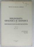 BIBLIOGRAFIA GEOLOGICA SI GEOFIZICA A R.S.R. , VOLUMUL VI , 1971 -1975 de MARGARETA PELTZ .... LAURA DINU , APARUTA 1981