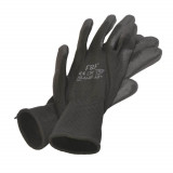 Manusi Protectie PROTEK Bunting Black, Tricot din Nylon, Marimea 6, Negre, Manusi din Latex pentru Uz General, Manusi Protectoare din Nylon, Manusi Si