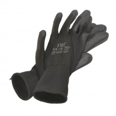 Manusi Protectie PROTEK Bunting Black, Tricot din Nylon, Marimea 8, Negre, Manusi din Latex pentru Uz General, Manusi Protectoare din Nylon, Manusi Si