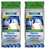 Pachet 2 x servetele Ravenol antibacteriene pentru maini 30 buc