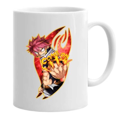 Cana alba personalizata fairy tail natsu, INOVATIX&amp;reg;. 330 ml foto