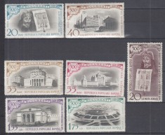 ROMANIA 1959 LP 480 LP 481 - 500 ANI EXISTENTA DOCUMENTARA BUCURESTI MNH foto