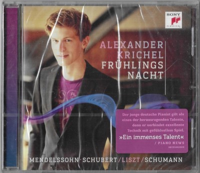 CD Alexander Krichel &amp;ndash; Fr&amp;uuml;hlings Nacht - Mendelssohn-Schubert / Schumann,sigilat foto