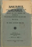 C9711N Anuarul Liceului gr cat rom&acirc;n de băieți și al Școalei primare gr cat din Beiuș pe anul școlar 1919-20 de Vasile Ștefănică, 1920, Beiuș