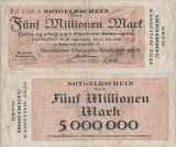 1923 ( 1 VIII ) , 5,000,000 mark - Neuwied - Rasselstein ( Germania )