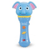 Microfon muzical pentru copii &icirc;n formă de elefant cu lumini și sunete