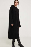 Answear Lab rochie culoarea negru, maxi, oversize