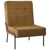 Cumpara ieftin Scaun de relaxare, maro, 65x79x87 cm, catifea