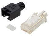 Mufă RJ45 Ecranată 8P8C cu Manșon