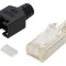 Conector RJ45 ecranat cu manșon