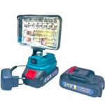 Cumpara ieftin Proiector Led Portabil cu 2 Acumulatori 21V, Lampa de Lucru cu Incarcator, Ultra-Puternic