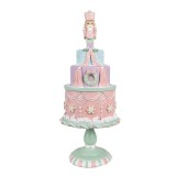 Cumpara ieftin Figurina Tort Craciun polirasina multicolora 17x42 cm