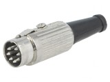 Mufă DIN tată 7 pini 270&deg; pe cablu 34V