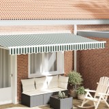 VidaXL Valanța de copertină pentru cadru de 4 m, Verde și Alb, 3.8x0.2 m
