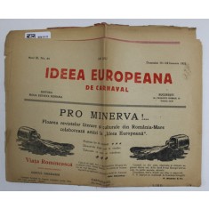 IDEEA EUROPEANA DE CARNAVAL , ZIAR , ANUL III , NR. 84 , DUMINICA , 15 -22 IANUARIE , 1922