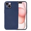 Husa pentru iPhone 15 - Techsuit Carbonite FiberShell - Cyan