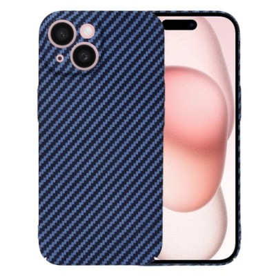Husa pentru iPhone 15 - Techsuit Carbonite FiberShell - Cyan foto