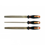 Set 3 pile pentru metal 200 mm cu maner ergonomic, Gadget