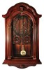 Ceas de Perete Time Veranda cu Pendula Maro 65cm, Mecanism Quartz, Afisaj Analogic, Cifre Arabe Aurii
