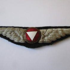 Rar! Semn de arma/Insigna pentru piept pilot armata Austriaca anii 60