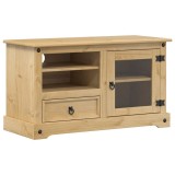 Cumpara ieftin Dulap TV &bdquo;Corona&rdquo;, 100x45x58 cm, lemn masiv de pin