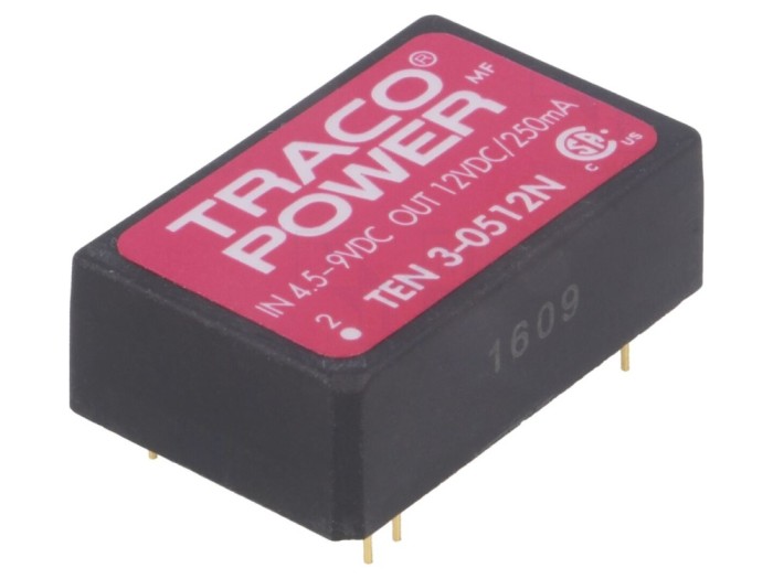 Convertor DC/DC 3W 4.5-9V la 12V