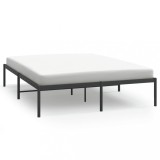 Cumpara ieftin Cadru pat metalic, negru, 150x200 cm
