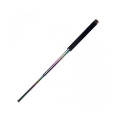Baston telescopic din otel, fade, 64 cm, 3 sectiuni, husa, cutie, maner burete
