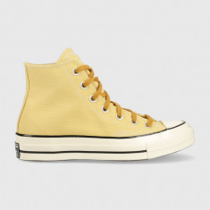 Converse tenisi Chuck 70 culoarea galben, A03436C