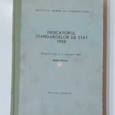 Institutul Roman De Standardizare - Indicatorul Standardelor De Stat 1988