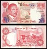 BOTSWANA █ bancnota █ 20 Pula █ 1982 █ P-10b █ UNC █ necirculata
