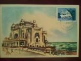 1958 C.P. circ.-Constanta -Cazinoul- RARA, Necirculata, Printata