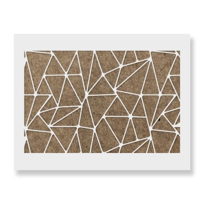Sablon Perete vopsire, tencuiala 900x600x0.7mm Shattered Geometric Refolosibil, model MXSP7076 foto