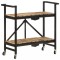 Carucior de bucatarie, 87x36x81 cm, lemn masiv de mango