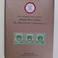 287 CORINPHILA STAMP AUCTION , BRITISH WEST AFRICA , THE '' BESANCON '' COLLECTION , PART I , 30 MAY 2022