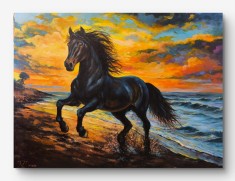 Tablou abstract intitulat &quot;Wild Spirit&quot;